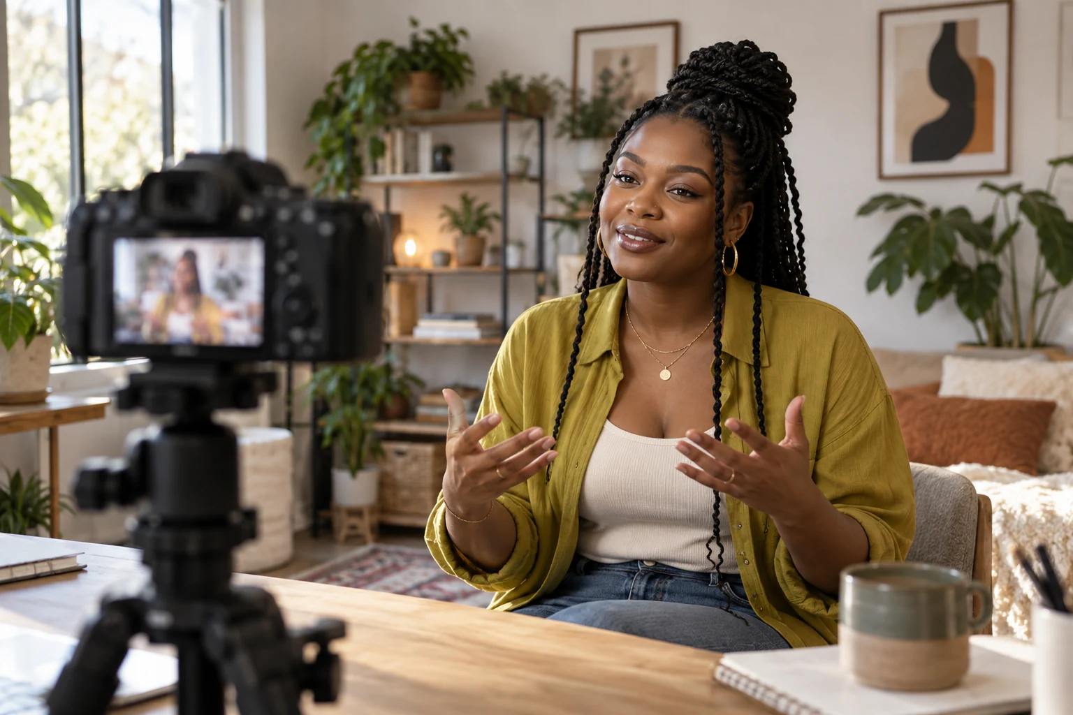 Illustrative lifestyle photo for content creators
